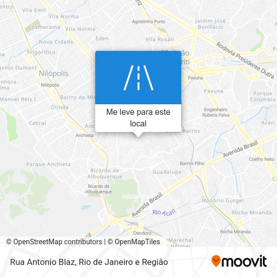 Rua Antonio Blaz mapa
