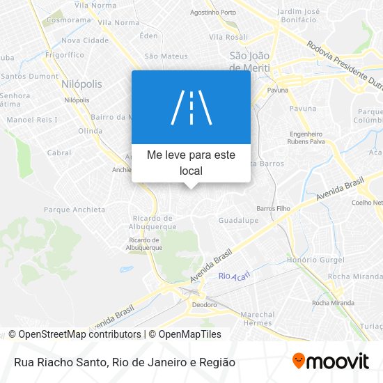 Rua Riacho Santo mapa