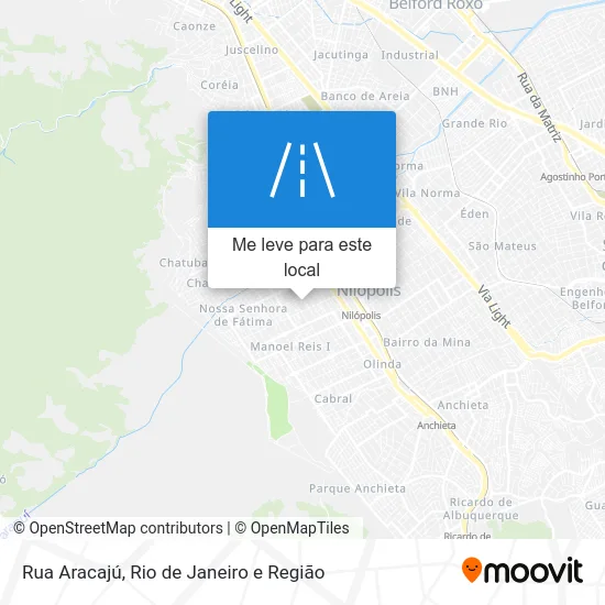 Rua Aracajú mapa