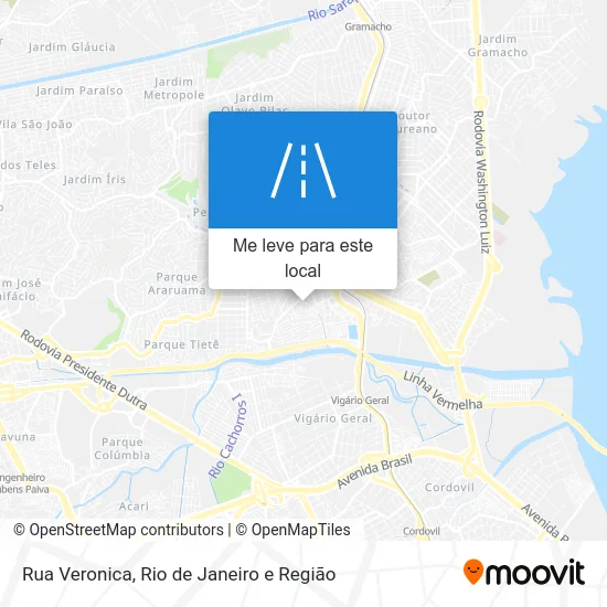 Rua Veronica mapa