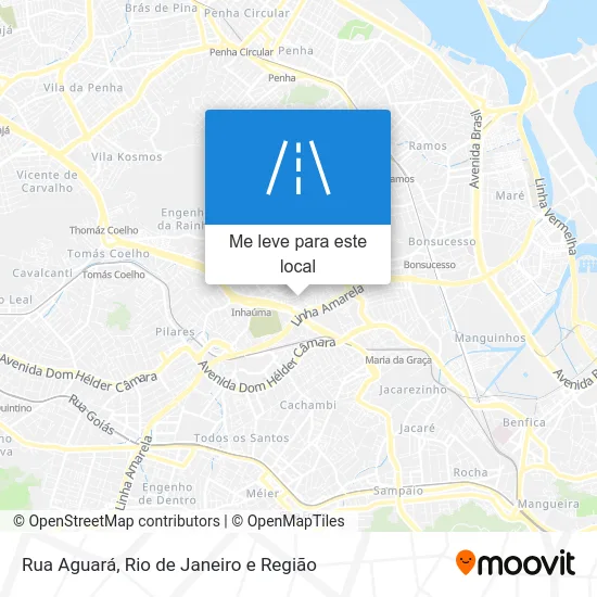Rua Aguará mapa