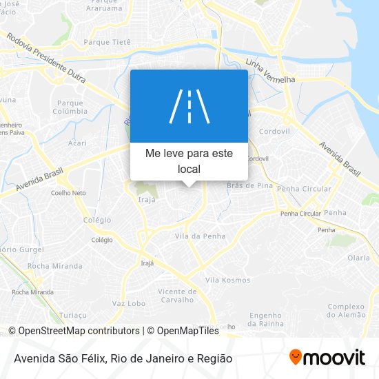 Avenida São Félix mapa