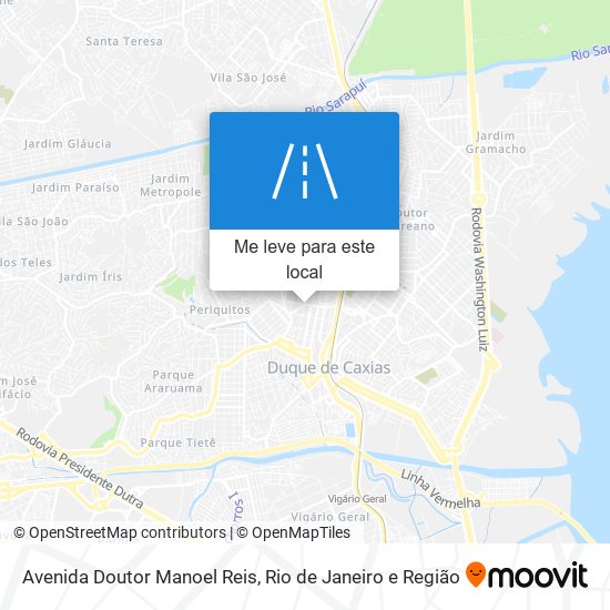 Avenida Doutor Manoel Reis mapa
