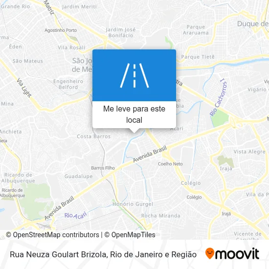 Rua Neuza Goulart Brizola mapa