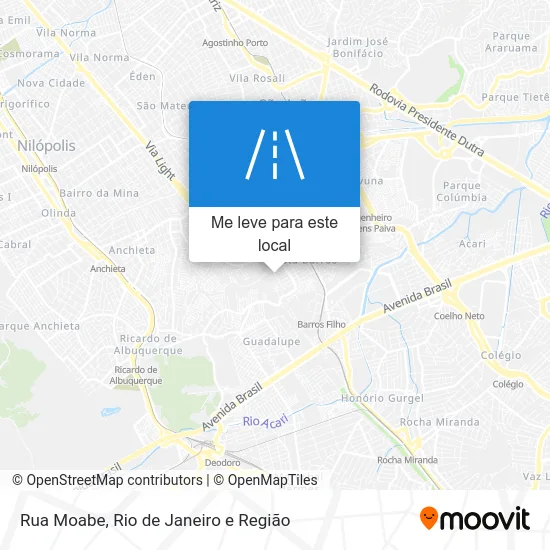 Rua Moabe mapa