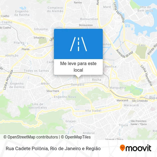 Rua Cadete Polônia mapa