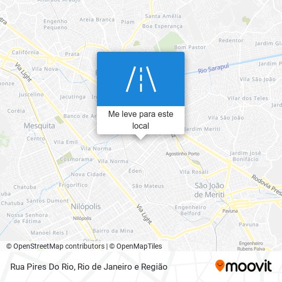 Rua Pires Do Rio mapa