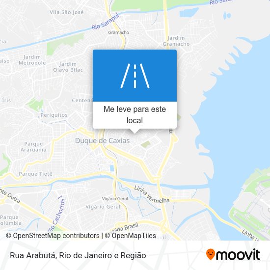 Rua Arabutá mapa