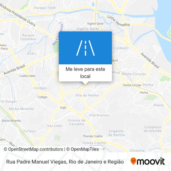 Rua Padre Manuel Viegas mapa