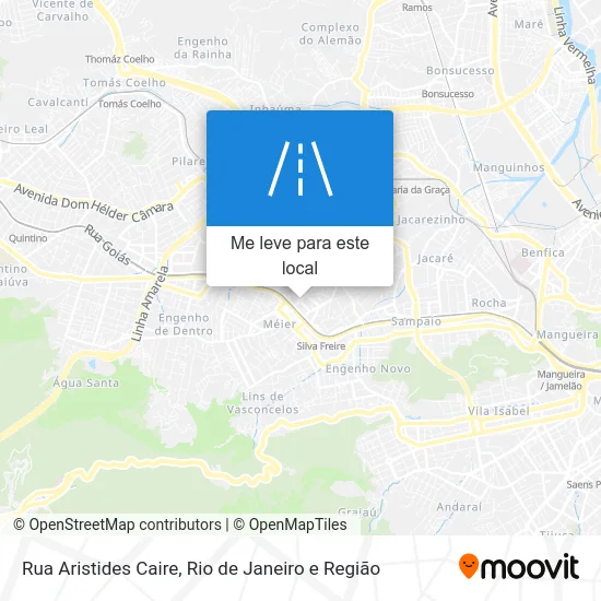 Rua Aristides Caire mapa