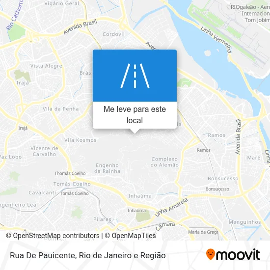 Rua De Pauicente mapa