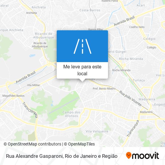 Rua Alexandre Gasparoni mapa