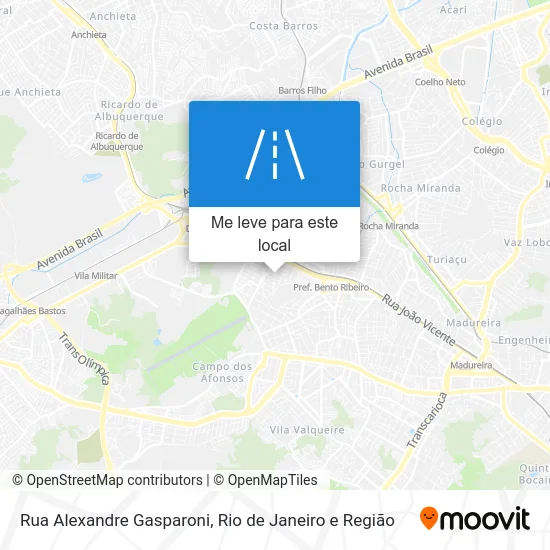 Rua Alexandre Gasparoni mapa