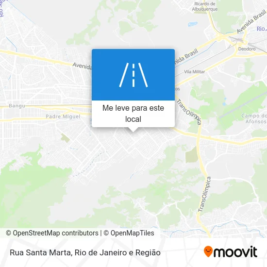 Rua Santa Marta mapa