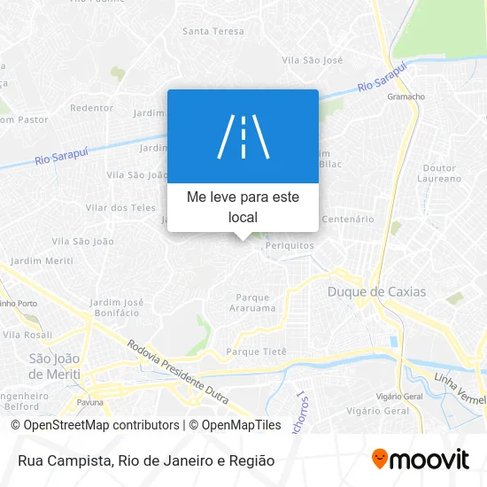 Rua Campista mapa