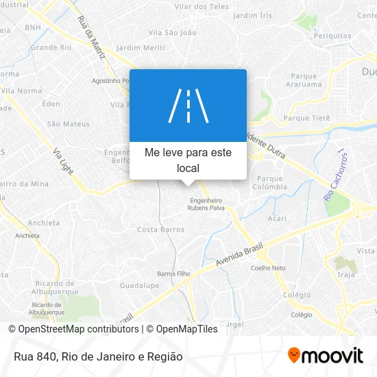 Rua 840 mapa