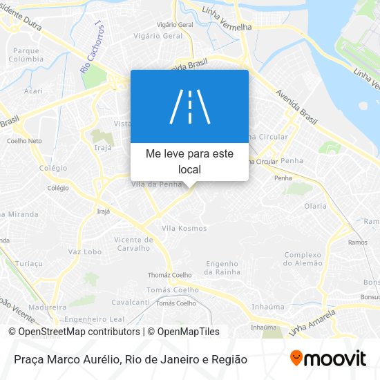 Praça Marco Aurélio mapa