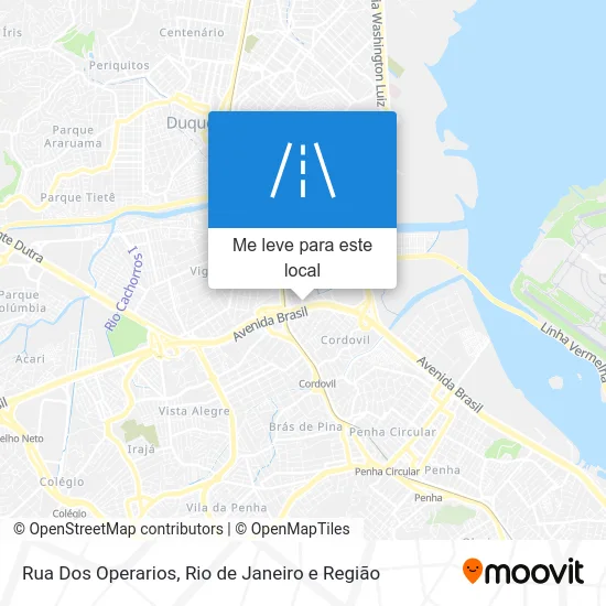 Rua Dos Operarios mapa