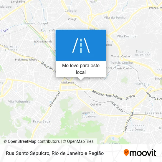 Rua Santo Sepulcro mapa