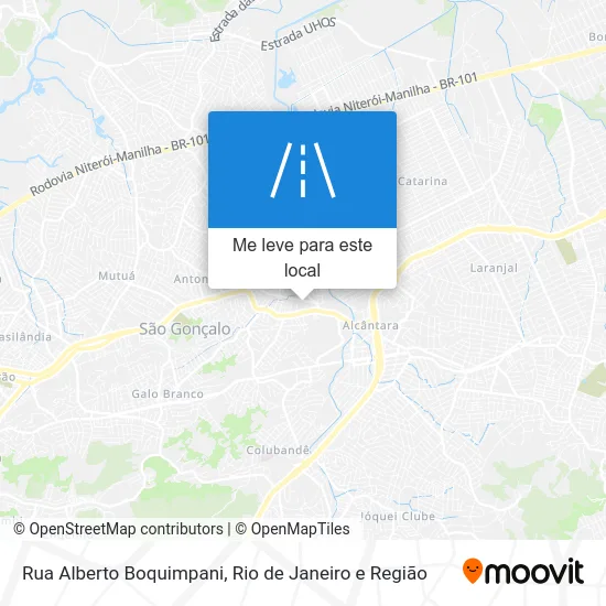 Rua Alberto Boquimpani mapa