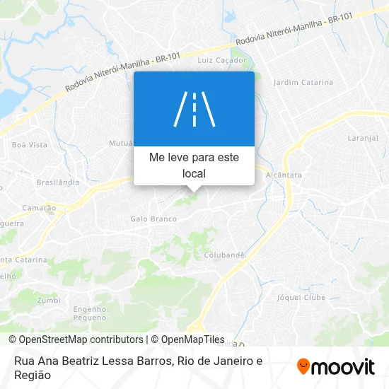 Rua Ana Beatriz Lessa Barros mapa