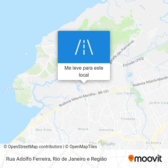 Rua Adolfo Ferreira mapa