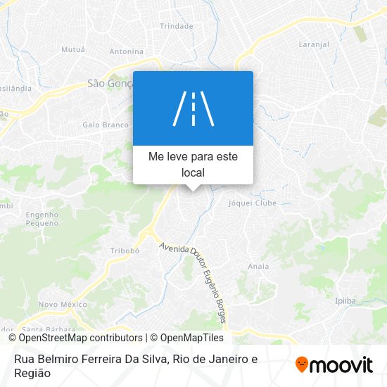 Rua Belmiro Ferreira Da Silva mapa