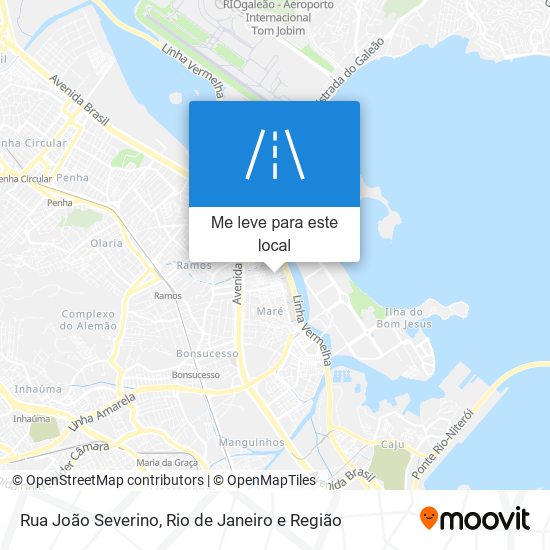 Rua João Severino mapa