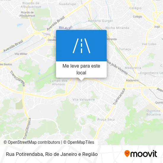 Rua Potirendaba mapa