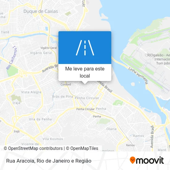 Rua Aracoia mapa