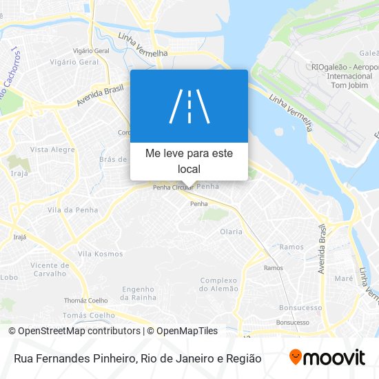 Rua Fernandes Pinheiro mapa