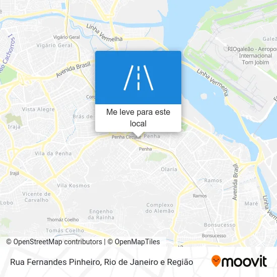 Rua Fernandes Pinheiro mapa
