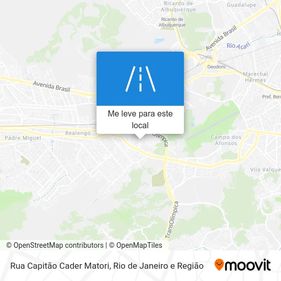 Rua Capitão Cader Matori mapa