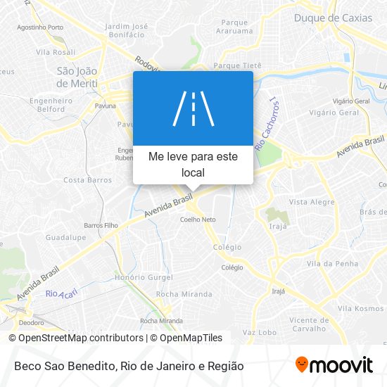 Beco Sao Benedito mapa