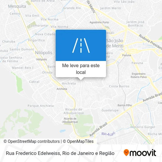 Rua Frederico Edelweiss mapa