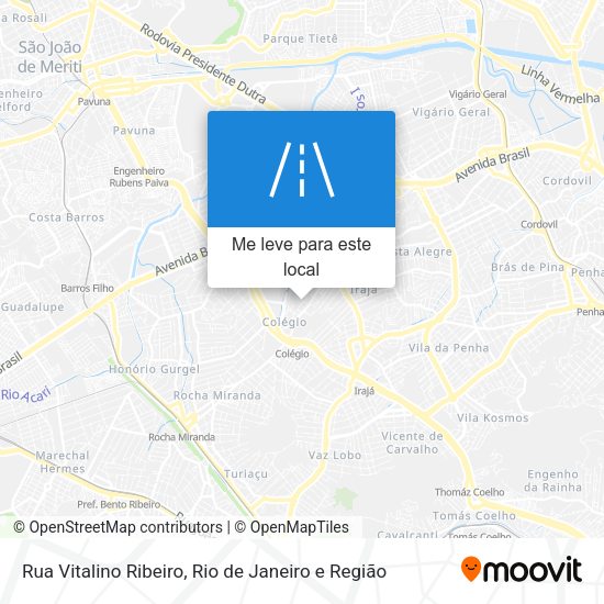 Rua Vitalino Ribeiro mapa