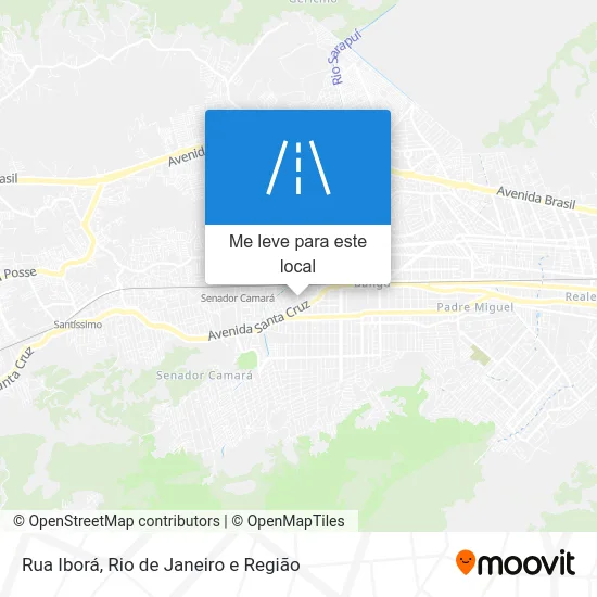Rua Iborá mapa
