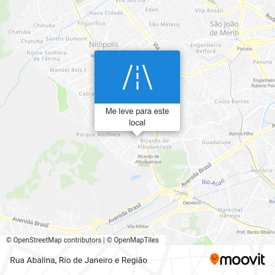 Rua Abalina mapa