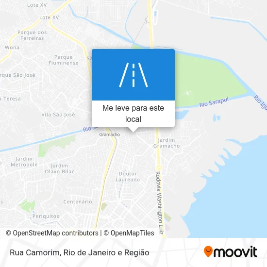 Rua Camorim mapa