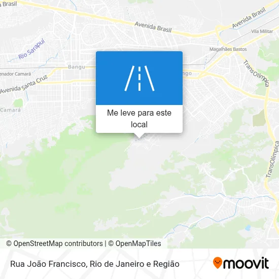 Rua João Francisco mapa