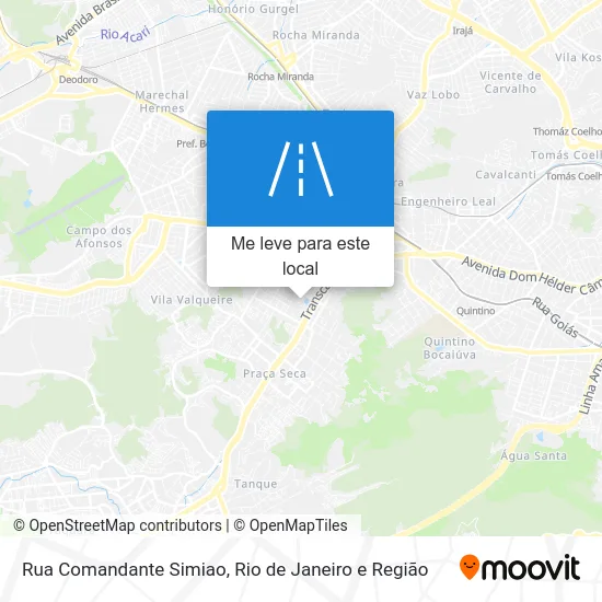 Rua Comandante Simiao mapa