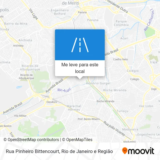 Rua Pinheiro Bittencourt mapa