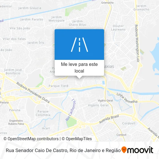 Rua Senador Caio De Castro mapa