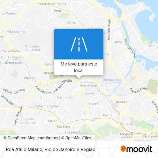 Rua Atilio Milano mapa
