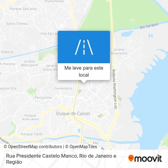 Rua Presidente Castelo Manco mapa
