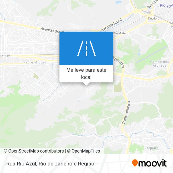 Rua Rio Azul mapa