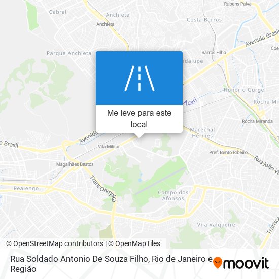 Rua Soldado Antonio De Souza Filho mapa