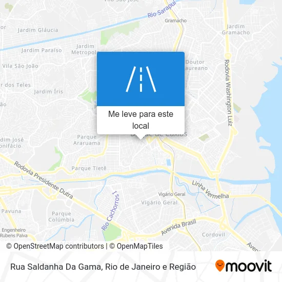 Rua Saldanha Da Gama mapa