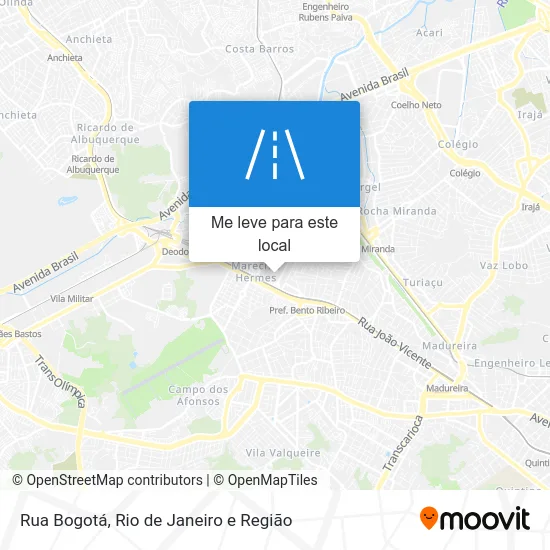 Rua Bogotá mapa