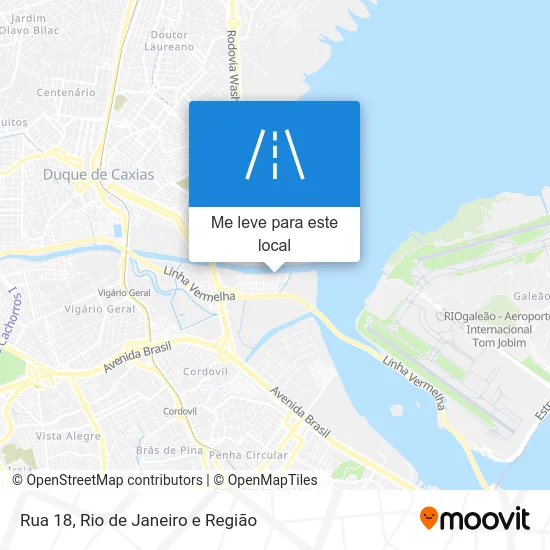 Rua 18 mapa